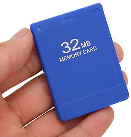 Tarjeta de Memoria FMCB Gratis McBoot 32MB V1.966 para Consola de Juegos Tarjeta de Almacenamiento de Datos Externa para Juegos de Alta Velocidad para (Azul)