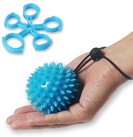 QeeHeng Squeeze Bälle für Handtherapie, Squeeze Ball für Handtherapie, Hand Übungsbälle, Griff Stärke Ball Ergotherapie Kit zur Stärkung Griff, Therapie Bälle (5LB Hellblau)