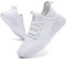 CAIQDM Damen Turnschuhe Sneaker Schuhe Damen Sportschuhe Laufschuhe Tennisschuhe Outdoor Running Damen Walkingschuhe Straßenlaufschuhe Atmungsaktiv rutschfest Leichtgewichts Weiß 40