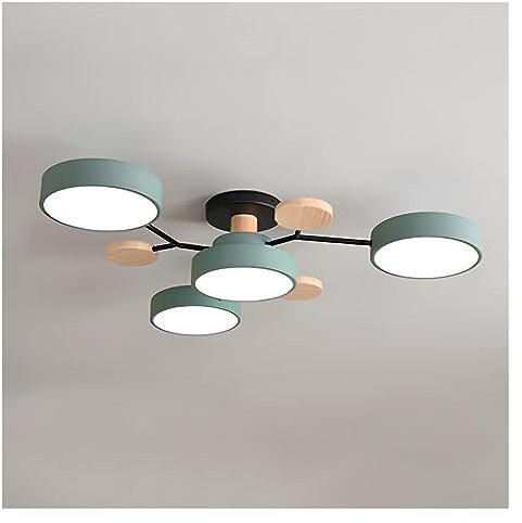 Deckenlampe Kreisförmige Moleküle Acryl LED Deckenleuchte Nordic Modern Semi Flush Mount Deckenleuchte Close To Ceiling Light Fixtures for Wohnzimmer, Esszimmer, Schlafzimmer, Flur, Küche ( Color : Gr