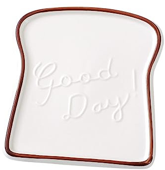 OUNONA Porzellan Toastteller Keramik Speisetablett Mit Brotteller Salatteller Dessertteller Rutschfestem Design Für Küche Party Restaurant