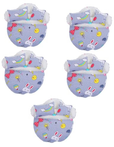 TOYANDONA 5 Sätze Puppenschlafsackbett Wohnkultur Heimzubehör Puppenschlafsack Als Deko Kompakter Puppenschlafsack Austauschbarer Puppenschlafsack Polyester Ob11 Plüschpuppen Jasmin