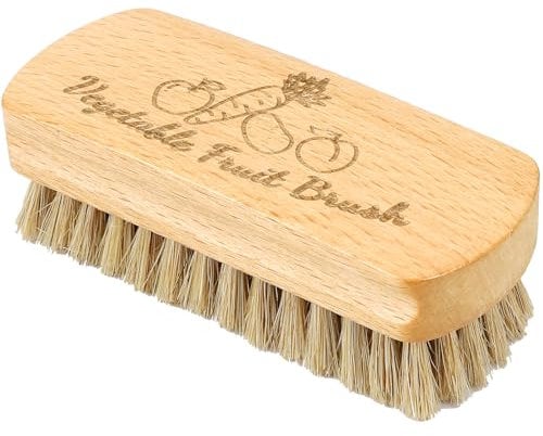 SEPGLITTER Vegetable Brush, Wash Brushes Potato Brush Cleaning Brush for Potato Carrot Cucumber and Fruits Vegetable Brush Scrubber for Food (1, Beige)