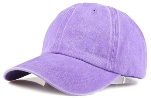 YzoTek Berretto da Baseball in Tinta Unita Lavato - Cappello in Cotone Regolabile retrò Berretto da Golf Vintage Non Strutturato per Uomo Donna