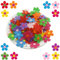 Jormftte 100 Stück Filz Blumen, 2,8cm Bunte Handwerk Blumen, Vlies Stoff Blumen Deko, Selbstklebende Verzierungen Mini Dekoration Kinder Basteln Verschönerungen DIY Charms Kunsthandwerk Party