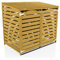 Wheelie Bin Storage Unit Double by Garden Universe Outdoor Storage In Narural WBS01-N
