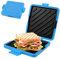 Microwave Toastie Maker, Microwave Toastie Sandwich Maker and Grill Wireless Silicone Microwaveable Cookware, Adjustable Toastie Maker Breakfast Sandwich Maker Non-Stick for Bread Sandwich (blue)