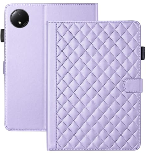 Vaitasy Funda para Xiaomi Redmi Pad SE 8.7 Pulgadas 2024 Business Cuero PU Tablet Carcasa para Redmi Pad SE 8.7 con Ranura para Tarjeta Púrpura