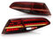 LiuROSE Auto wasserdichte Rückleuchten für VW Golf MK7 Golf 7 5 TSI TDI 2013-2019,Auto Innen Rücklicht Parkplatz Bremse Lampe Signal Lampe Ersetzen Zubehör,Red
