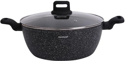 Marmorierter Antihaft Kochtopf Topf KLAUSBERG (5,7L/ Ø28cm)