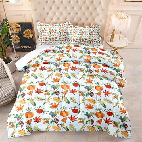 Duvet Rosa Kürbis Bedruckte Schlafdecke Ganzjahres Bettdecke Winter Aesthetic Komfort Bett Decke Maschinen Waschbar