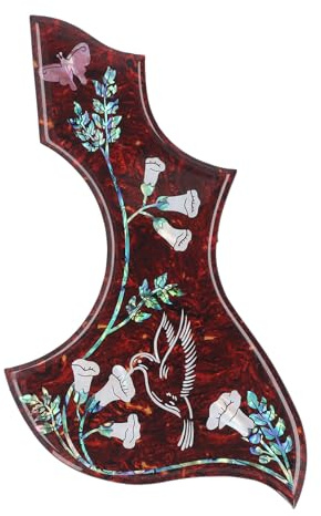 Nutriess Hummingbird Pickguard Akustikgitarre Ersatz selbstklebender Rückenkratzer 2mm dick für Akustikgitarre