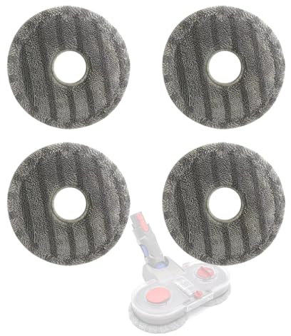 Roboparts® 4 Mopas/Paños Reemplazo para Dyson V7 V8 V10 V11 Accesorios De Aspiradora MOP Accesorios De Trapeador Reemplazables