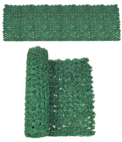 Frfik Clôture brise-vue | Protection de l'intimité - 0,5 x 2 m - Lierre artificiel - Pour extérieur, terrasse, mur, arrière-cour, jardin
