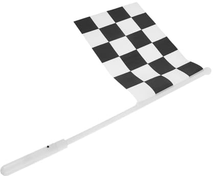 INOOMP Drapeau à Carreaux Lumineux pour Course Automobile et Facile à Agiter avec à Bouton Unique pour Nocturnes Événements Intérieurs et Extérieurs et Décorations