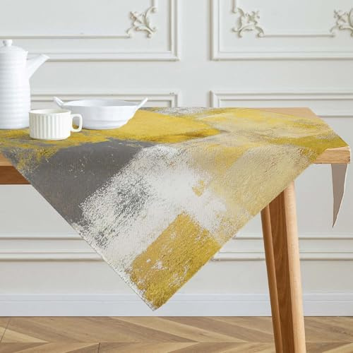 Tischdecke 85x85 cm Gleb Mittelläufer Modern Kunst Gemälde Tischdecken Kurz Tisch Deko Abwaschbar Dekoration Aesthetic Tischdecke für Herbst Party Hochzeiten Feiertage Geburtstag