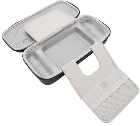 POENVFPO Schützende Reisetasche für die Steam Deck Handheld-Konsole. Harte Aufbewahrungstasche mit Ständer (dunkelgrau)