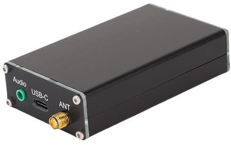 Bewinner Transmisor FM Estéreo Ajustable de 76 a 108 MHz con Pantalla LCD, Alimentación por USB C, Alcance de 2000 M, 320 Presintonías de Memoria, Transmisor para Recepción de Radio de