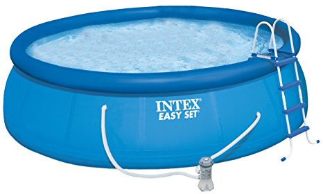Intex Easy Set Up 15ft x 48in Pool with Filter Pump, Ladder, Ground Cloth and Cover #28168