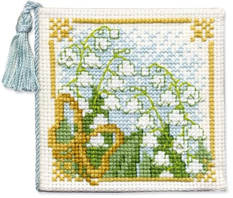 Lily of the Valley Needle Case Cross Stitch Kit
