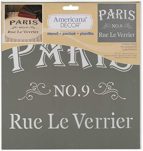 Deco Art Kunststoff Americana Schablone 12 Zoll x 12-inch-Parisian Street