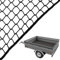 caretec® Anhängernetz schwarz mit Expanderseil gelb (3,00x4,00m)