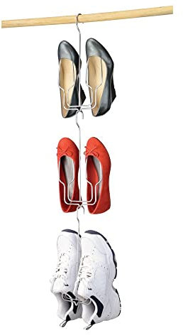 mDesign Schuhbügel – der praktische Schrank Schuhhalter und Stiefelhalter zum Aufhängen, 3 Stück