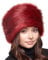 Futrzane Classic Kosakenmütze - Fellmütze Damen Winter - Pelz Russische Mütze (M, Rot Classic)