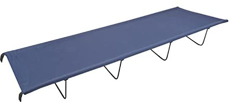 Milestone Camping 20240 4 Leg Folding Camping Bed / Ideal for Fishing, Festivals and Camping /Durable, Lightweight and Easy to Store / Carry Bag Included / H18 x W59 x L180cm