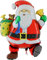 Folienballon Weihnachtsmann mit Sack & Glocke Folienballons Luftballons