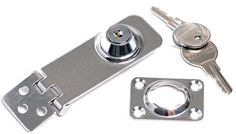 wellenshop Überfalle mit Schließzylinder Edelstahl