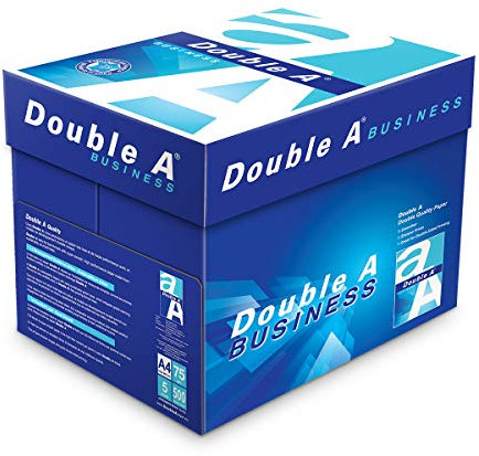 Double A Drucker-/ Kopierpapier Business: 75 g/m², A4, 2500 (5x500) Blatt, weiß
