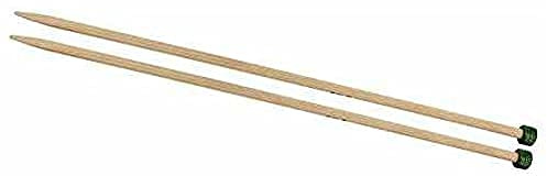KnitPro K22352 Jackenstricknadeln, Bamboo, Braun, 33 cm x 2.25 mm, 2 Count