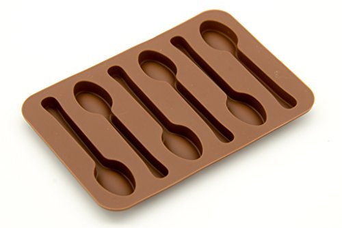Chocolate Spoon Food Grade Silicone Mould for Candy & Choc & Ice (BPA Free)
