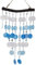 GURU SHOP Muschel Mobile, Ethno Windspiel, Sonnenfänger - Blau/weiß, 40x30x0.5 cm, Traumfänger, Mobiles