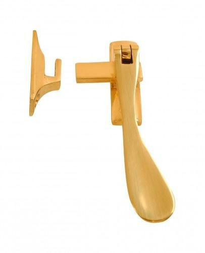 Dzina Victorian Hook and Mortice Fastener 4 Inch Brass, Pack of 1