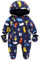 Baby Winter Overall Mit Kapuze Jungen Schneeanzüge mit Handschuhen und Füßlinge Warm Kleidungsset 18-24 Monate