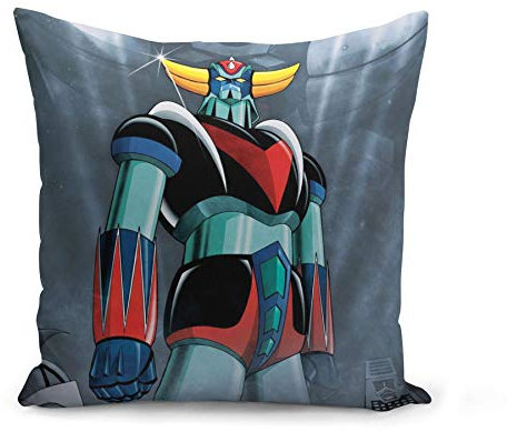 Housse de Coussin 40x40 cm Goldorak Couleur Hero Manga Robot Dessin Anime