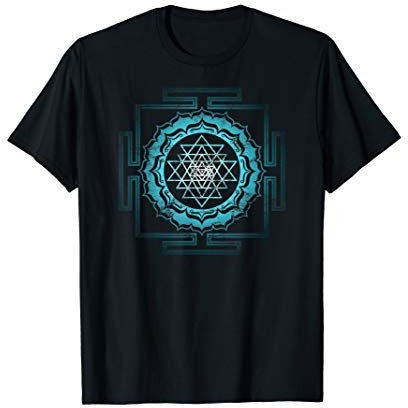 Shri Yantra Lotus Buddhismus Meditation Herz Chakra Yoga Om T-Shirt