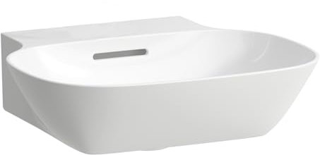 Laufen INO Handwaschbecken, ohne Hahnloch, mit Überlauf, 450x410, weiß, Farbe: Weiß mit LCC - H8153014001091