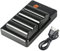 NP-FM500H Lot de 2 Batteries de Rechange Rechargeables et Chargeur Double Compatible avec Sony Alpha SLT-A57, SLT-A58, SLT-A65, SLT-A65V, SLT-A68, SLT-A77, SLT-A99,CLM-V55,npf Chargeur de Batterie