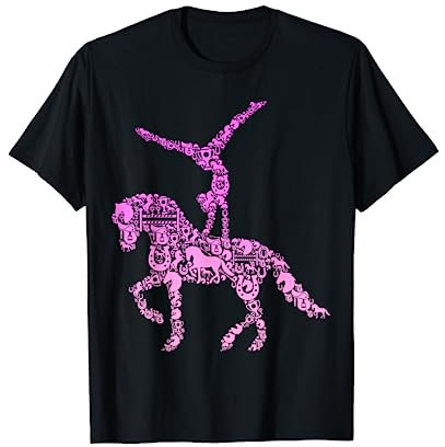 Voltigieren Volti Reiterin Pferde Mädchen Damen T-Shirt