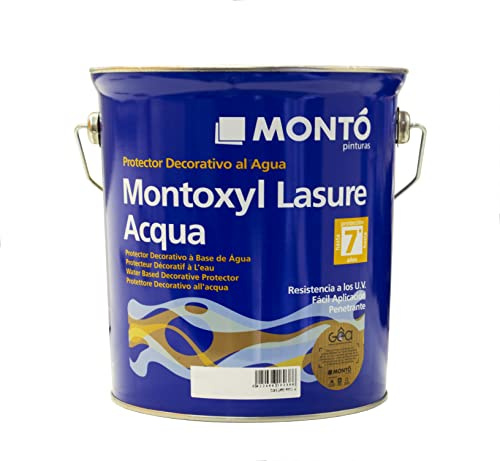 Traitement protecteur du bois à l'eau satinée ou mate, respirant avec filtre solaire UV Montoxyl Lasure Acqua Satiné / Mat (750 ml, Rose mat)