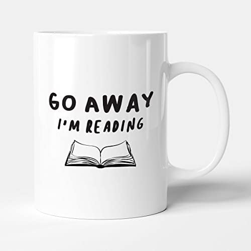 Victorian Printing Co - Go Away I'm Reading - Birthday Gift Mug, Ceramic, 11fl.oz.