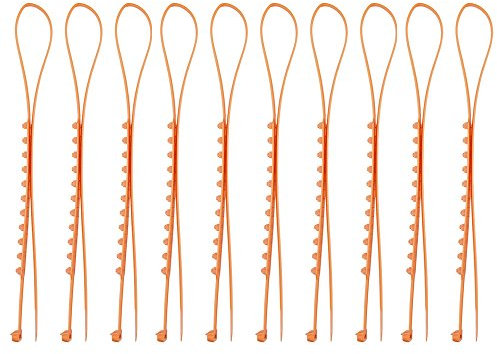10 StüCke Universal Winter Auto Reifen Schneeketten Auto Schneeketten Reifen Universal Anti-Skid Schneeketten Universal Edelstahl Schneeketten, Notaufnahme Schneereifen Ketten Orange