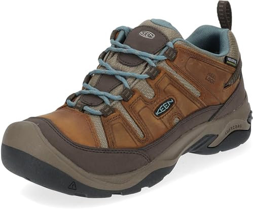 KEEN Damen Circaida Waterproof Zapatos para senderismo, Syrup/North Atlantic, 40.5 EU