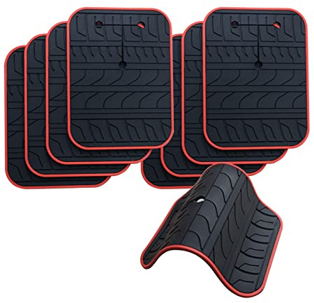 Protège-carénage anti-rayures pour porte-vélos de coffre, tampons anti-rayures et anti-collision non-dérapants en silicone, tampons de protection de peinture de voiture à motif de pneu de voiture