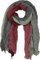 fashionchimp Damenschal mit modischen Farbmuster-Design in Crash-Optik, Multi-Color, feine Stoffqualität, Allseason Schal (Bordeaux-Grau)