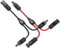 RUNCCI-YUN Solar Panel Cable Conector, Conector Solar Fotovoltaico 1 par Rama Y Conectores M/F/F y M/M/F,Macho/Hembra Impermeable Conectores de Cable de Panel Solar para Sistema Fotovoltaico