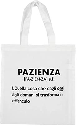 le herisson Shopping Bag tote Pazienza Borsa mare regalo divertente